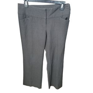 Speak London Womens Size 5 Gray Solid Dress Pants
